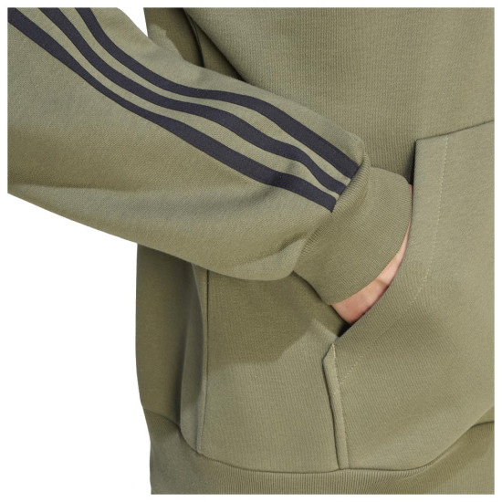 Adidas Ανδρική ζακέτα Essentials 3-Stripes Fleece Full-Zip Hoodie